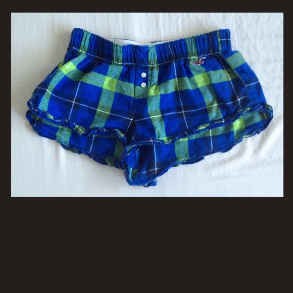 Hollister flannel shorts size XS - Picture 1 of 3